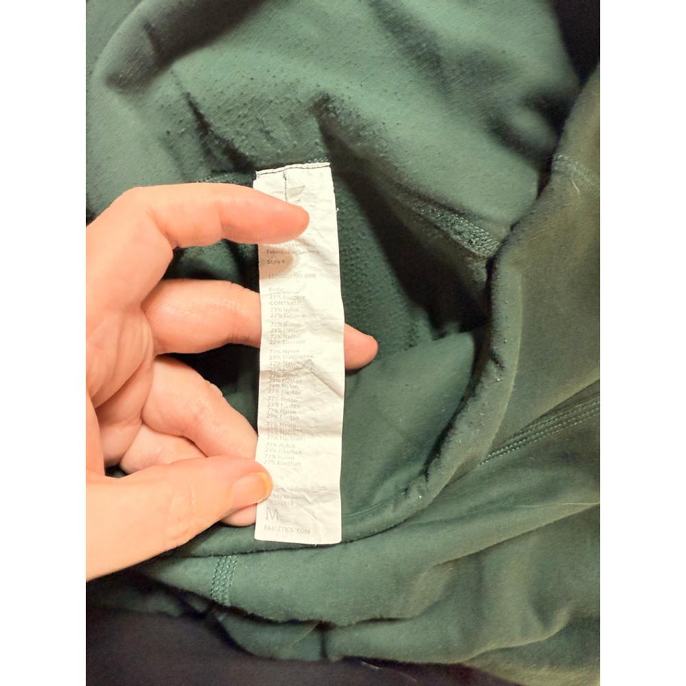 Women's Fabletics Leggings Size M Green - Picture 7 of 9